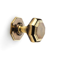 Thumbnail for Very Large Aged Brass Octagonal Centre Door Knob