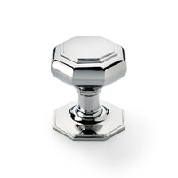 Thumbnail for Very Large Polished Chrome Octagonal Centre Door Knob