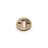 Thumbnail for Solid Brass Round Escutcheon - Antique Brass