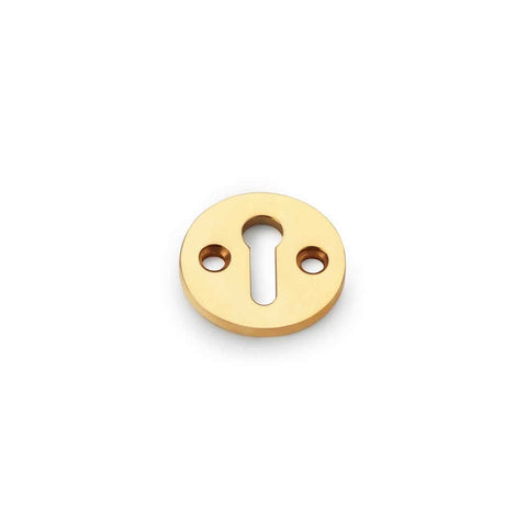 Solid Brass Round Escutcheon - Polished Brass