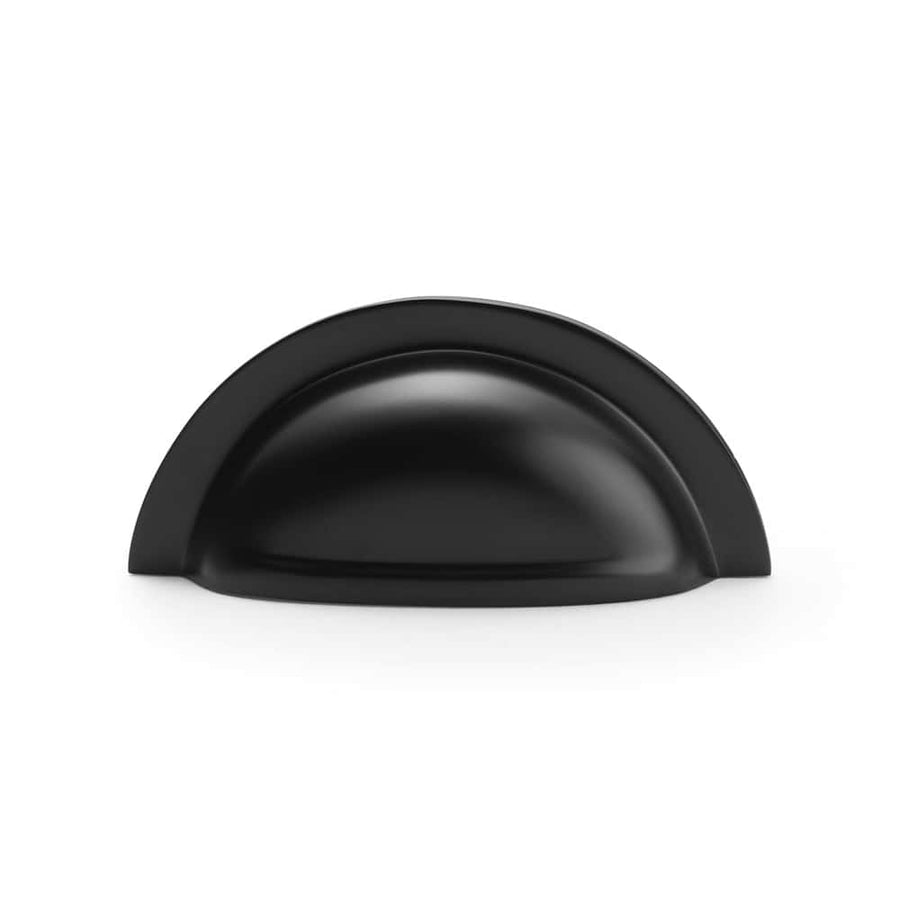 Powder Coated Black Half Moon Cup Pull AB Hardware ABHardware