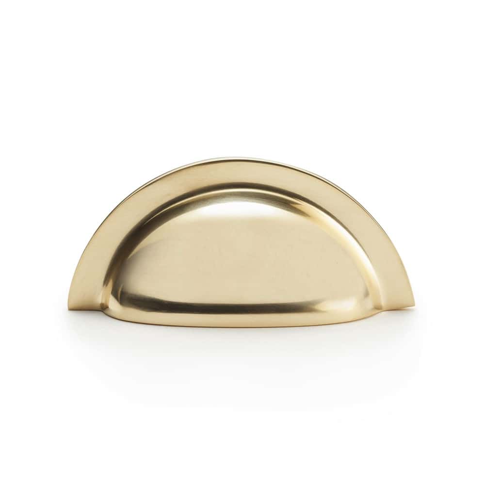 Polished Brass Half Moon Cup Pull