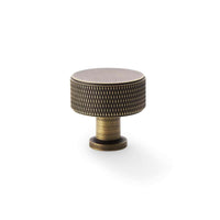 Thumbnail for Large Antique Brass Knurled Cupboard Knob