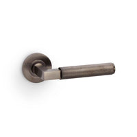 Thumbnail for Dark Bronze Knurled Straight Lever On Round Rose