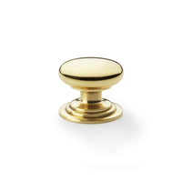 Thumbnail for Polished Brass Cupboard Knob On Rose