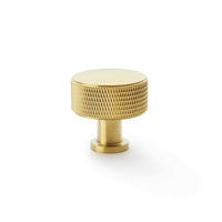 Thumbnail for Large Satin Brass Knurled Cupboard Knob