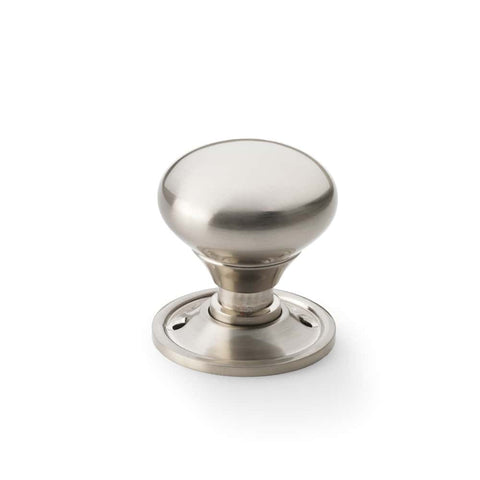 Satin Nickel Cottage Door Knobs