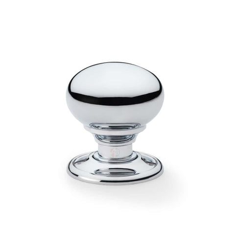 Small Polished Chrome Cottage Door Knobs