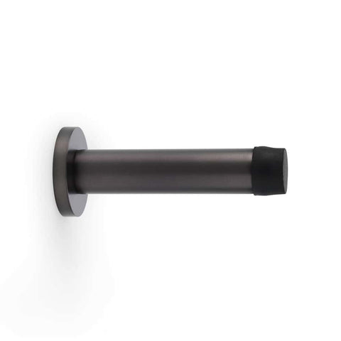 Solid Brass Cylinder Door Stop - Dark Bronze
