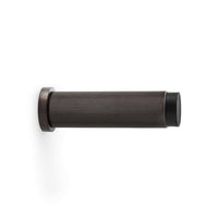 Thumbnail for Solid Brass Reeded Cylinder Door Stop - Dark Bronze