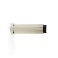 Thumbnail for Solid Brass Reeded Cylinder Door Stop - Polished Nickel